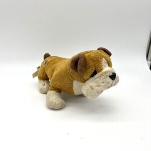 Ganz Lil' Kinz Bulldog Plush‎ Stuffed Animal Toy Dog Puppy Brown White 6"